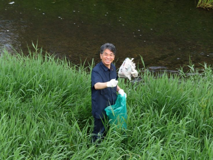 夏季河川清掃早朝アクティビティ